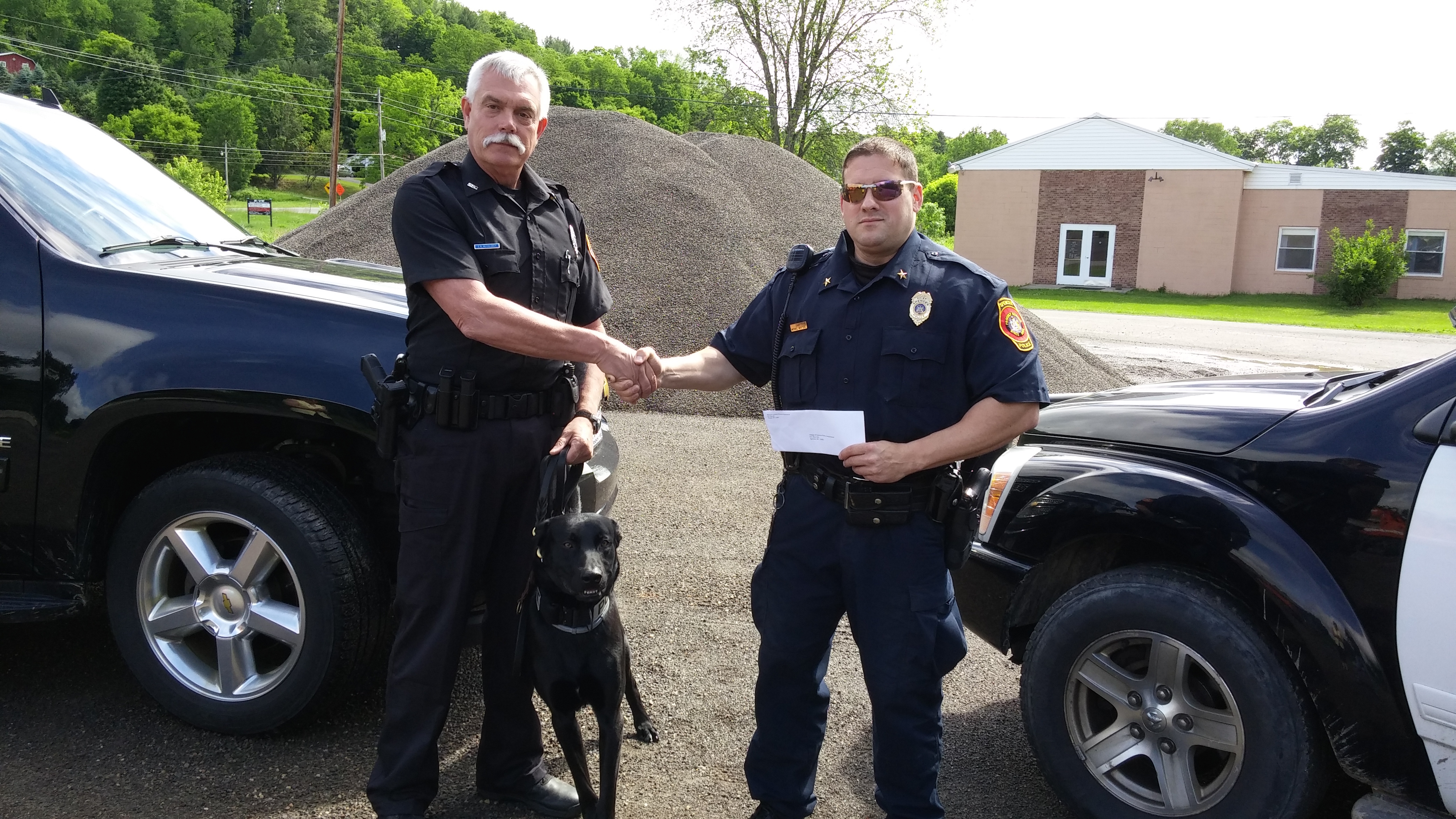ST Police Canine Association donates to Spencer Police Department