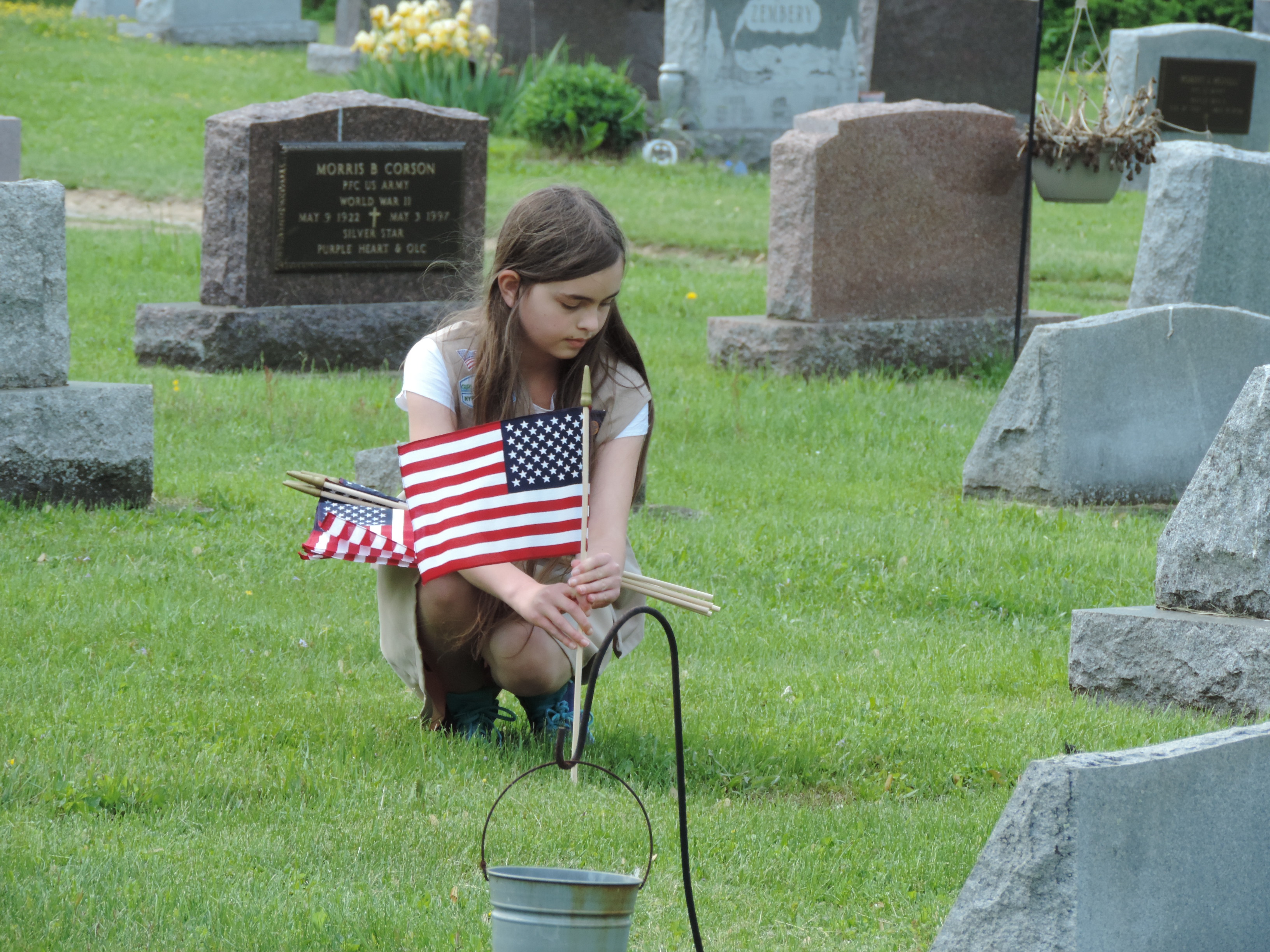 Apalachin Girl Scouts honor Lt. Eugene Barno