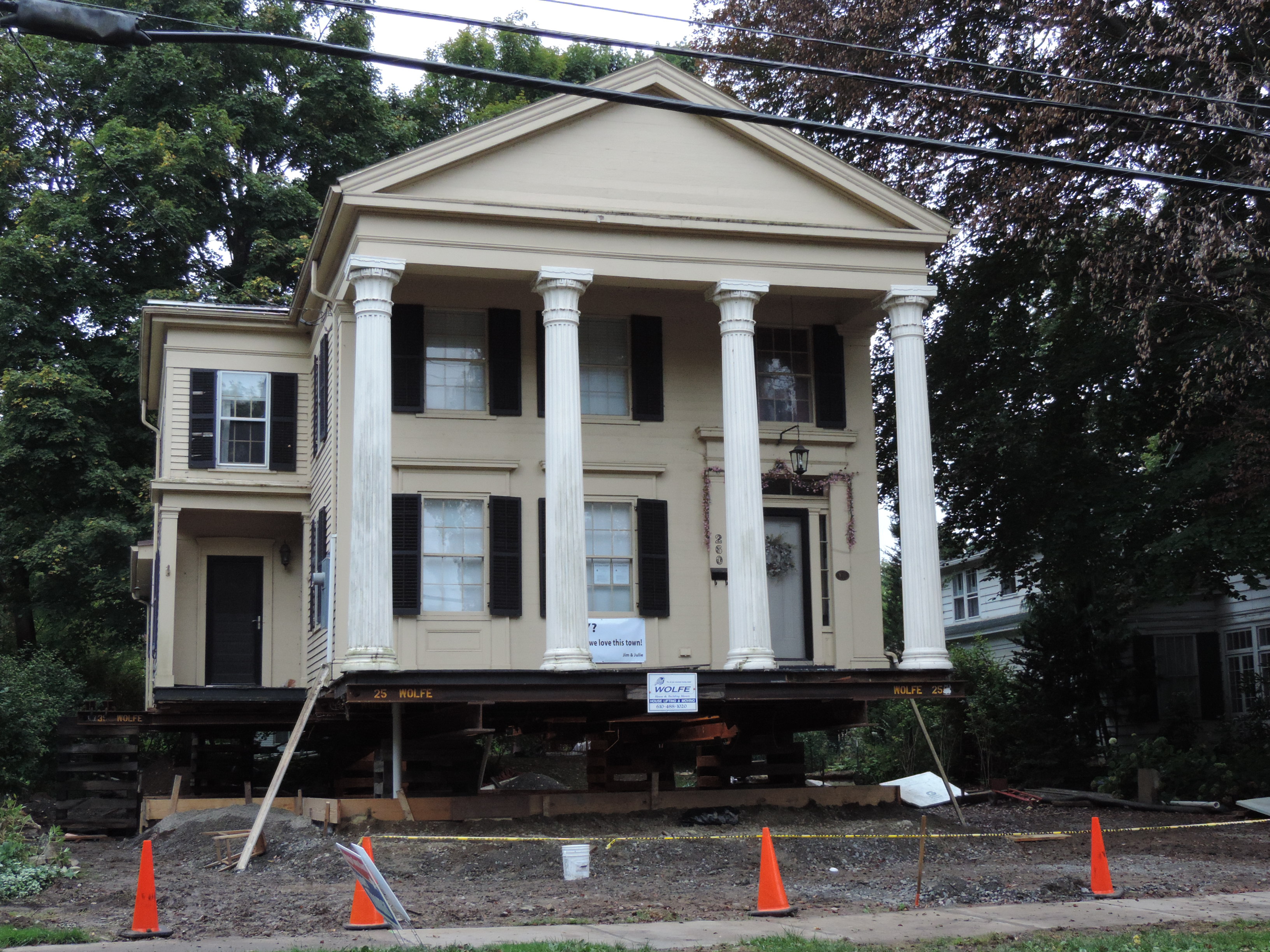 First historic home elevated in Owego
