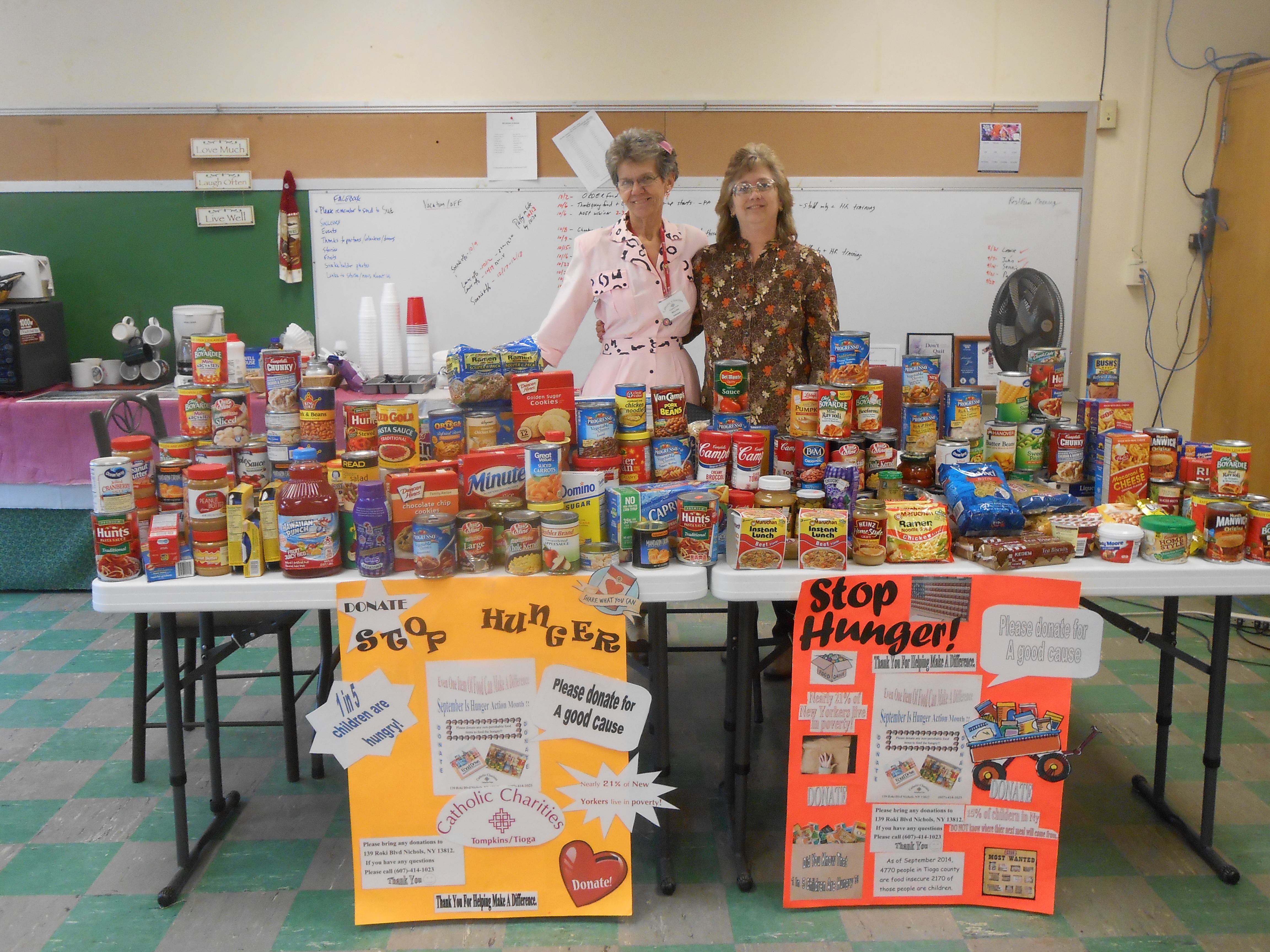 Catholic Charities Hunger Action Month Food Collection