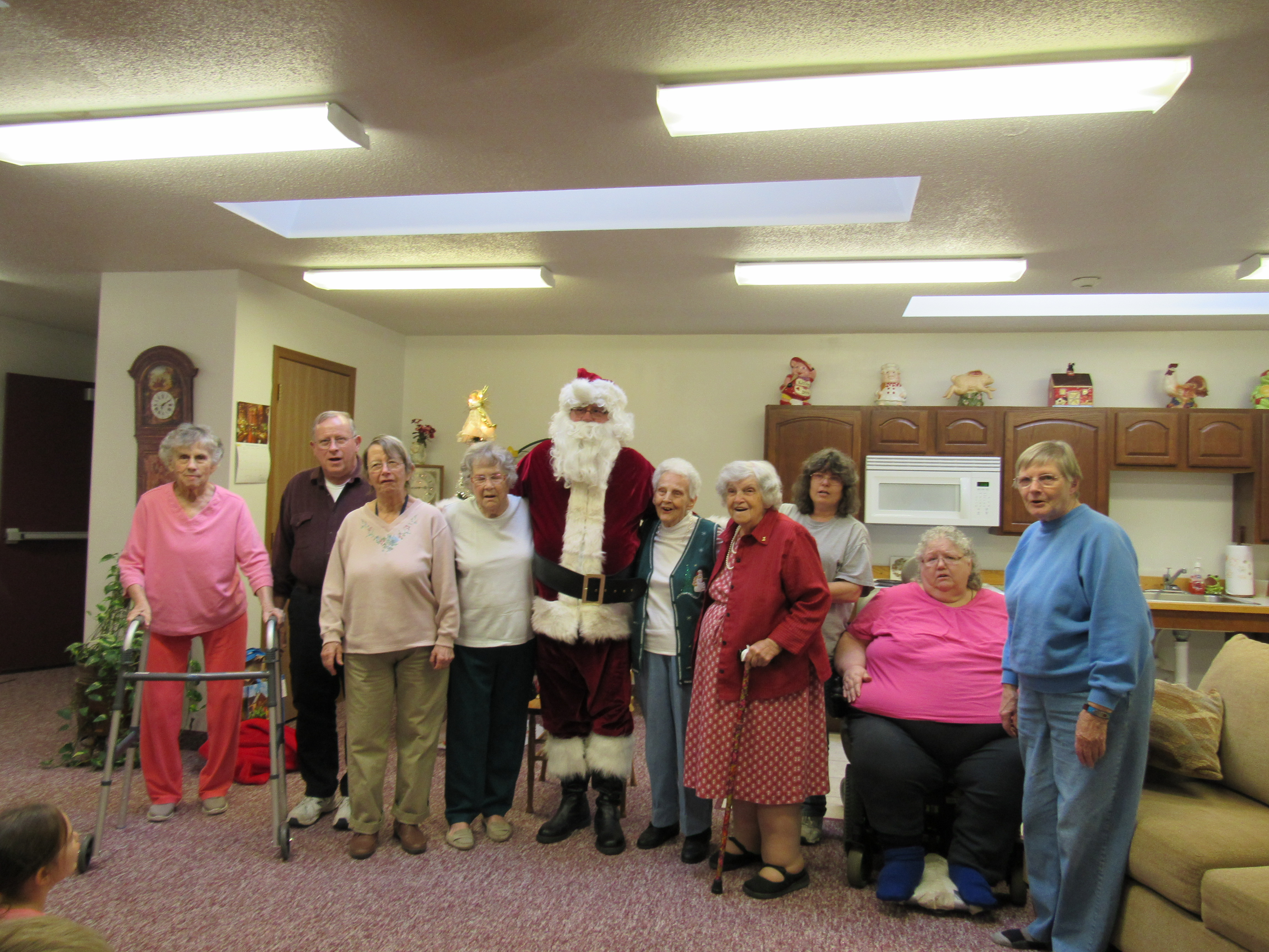Santa visits Candor Seniors