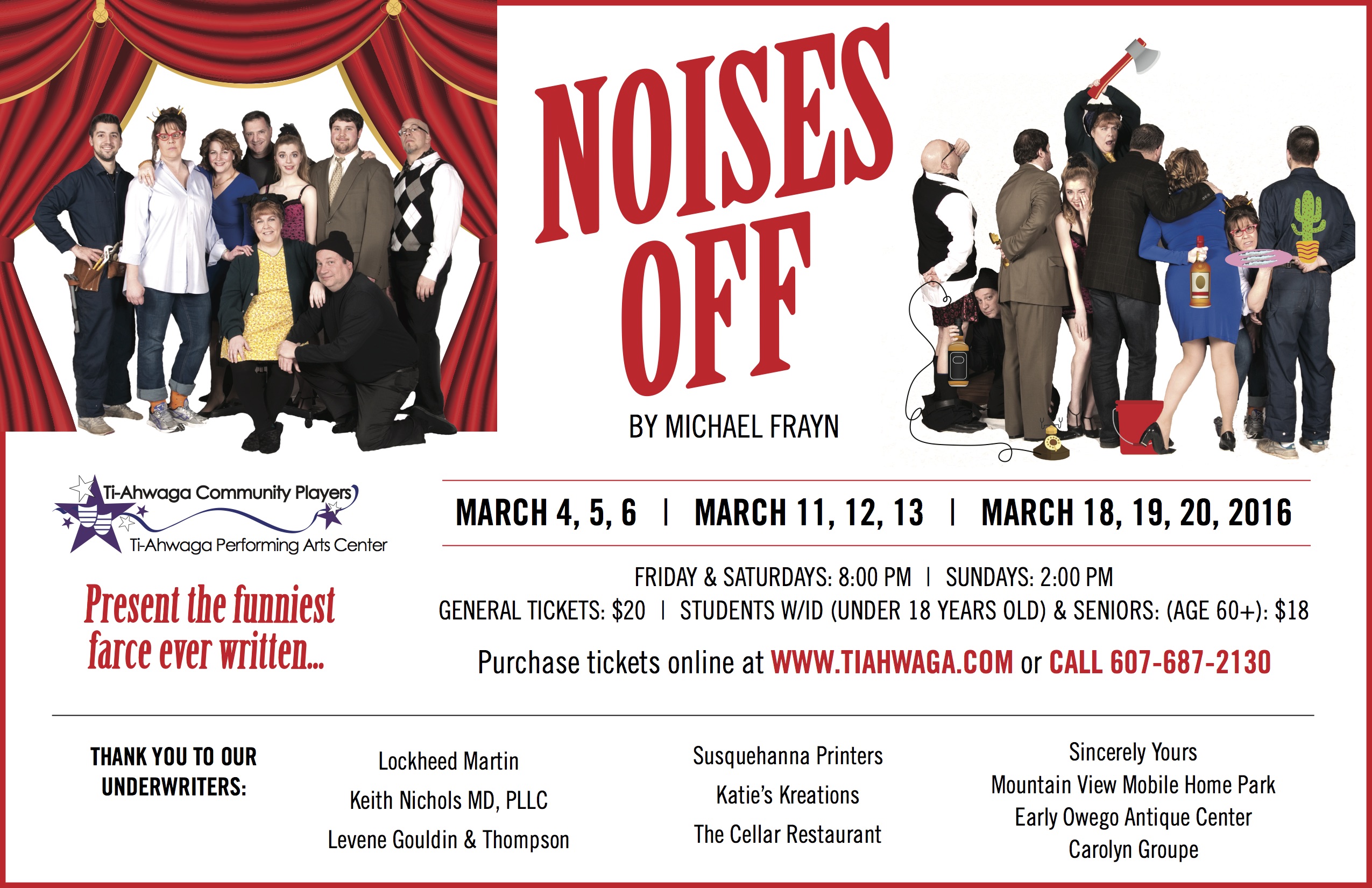 ‘Noises Off’ returns to the Ti-Ahwaga stage