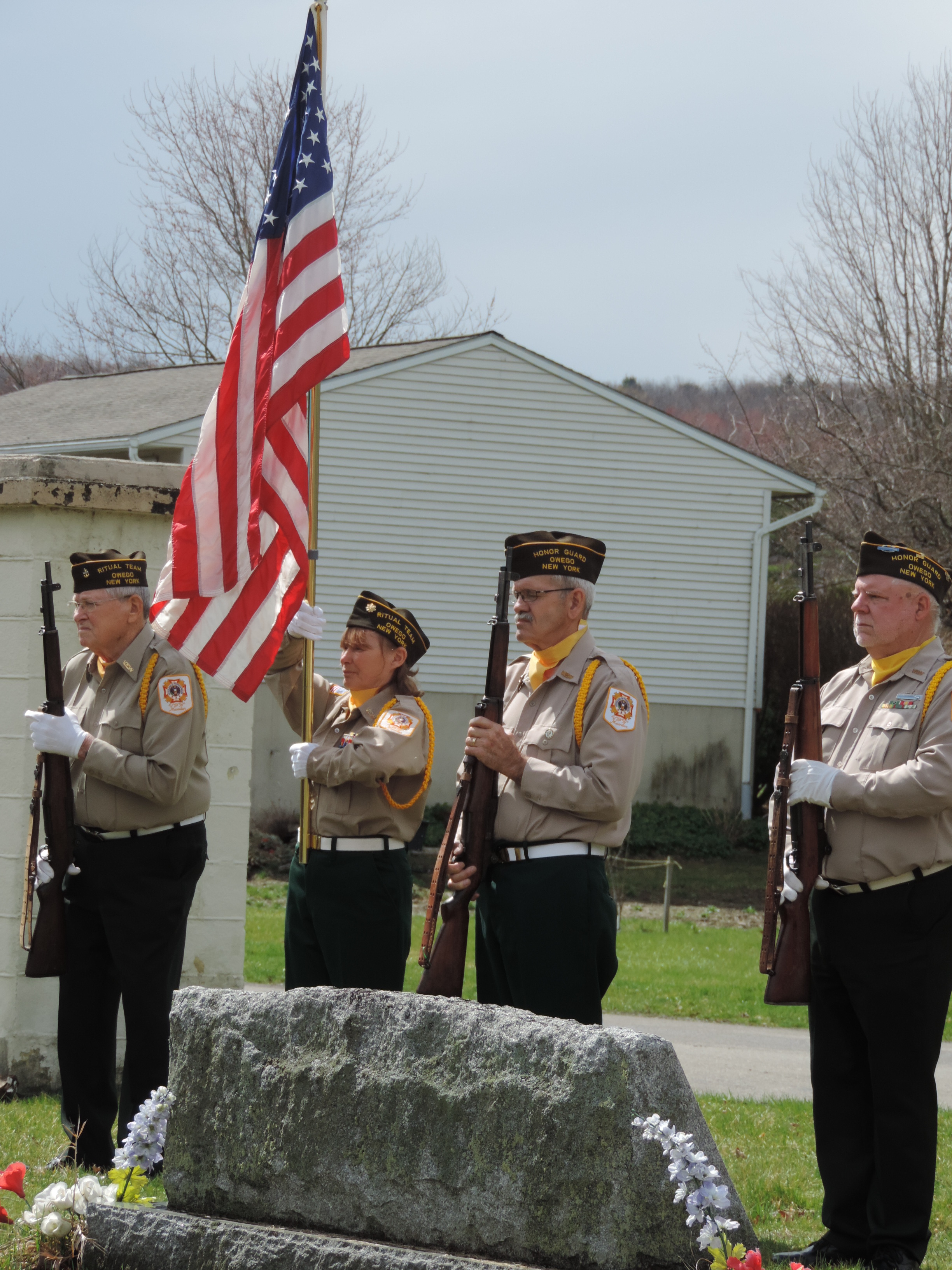 V.F.W. Post 1371 Honor Guard welcomes first female member