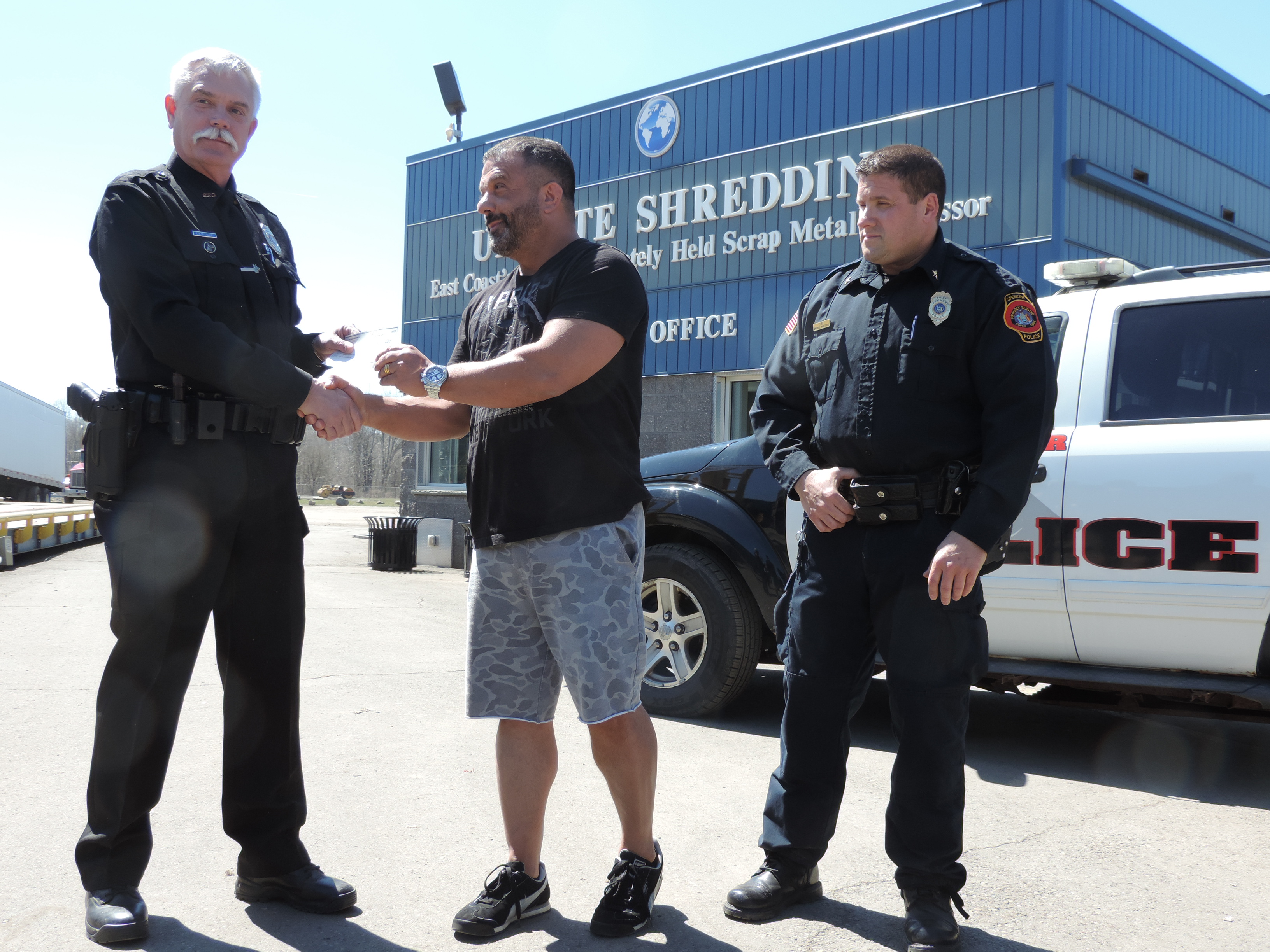 Update Shredding – Weitsman Recycling donation aids Spencer Police