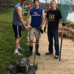 OFA Athletic Leadership Council performs Riverwalk cleanup