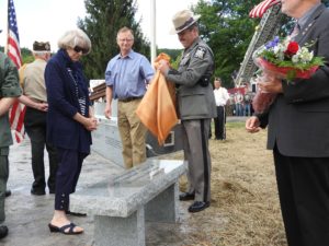 Ceremony in Owego draws large crowd, protesters thwarted