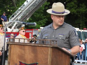 Ceremony in Owego draws large crowd, protesters thwarted