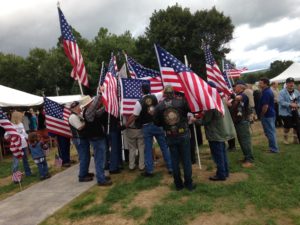 Ceremony in Owego draws large crowd, protesters thwarted