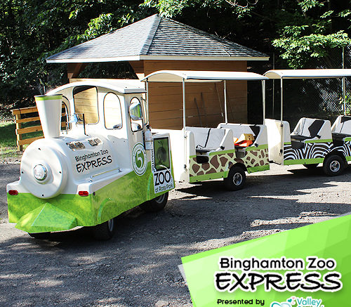 Train ride opening at the Binghamton Zoo