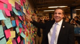 Governor joins thousands in posting messages expressing hope and resilience in Union Square Subway Station