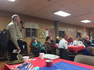 Newark Valley Historical Society honors Newark Valley’s Troop 30 for ‘Flags In’ during their annual Veterans Day dinner