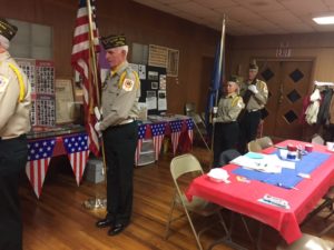 Newark Valley Historical Society honors Newark Valley’s Troop 30 for ‘Flags In’ during their annual Veterans Day dinner