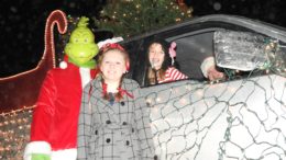 The track lights up at Tioga Downs with the ‘Lighted Holiday Parade’