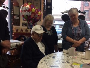Doc Dimon celebrates 99th birthday with the Romeos