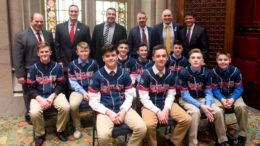 Senator Fred Akshar honors World Series Champion Maine-Endwell Little League Team in Albany