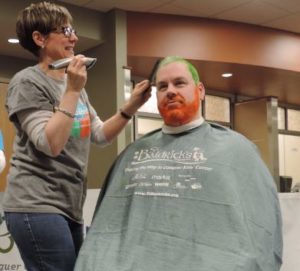 Local medical professional gets head shaved ahead of annual Candor event