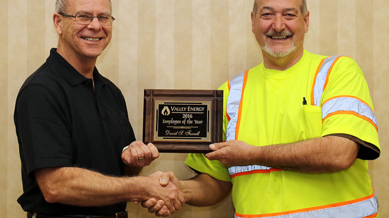 Valley Energy honors Owego man as ‘employee of year’