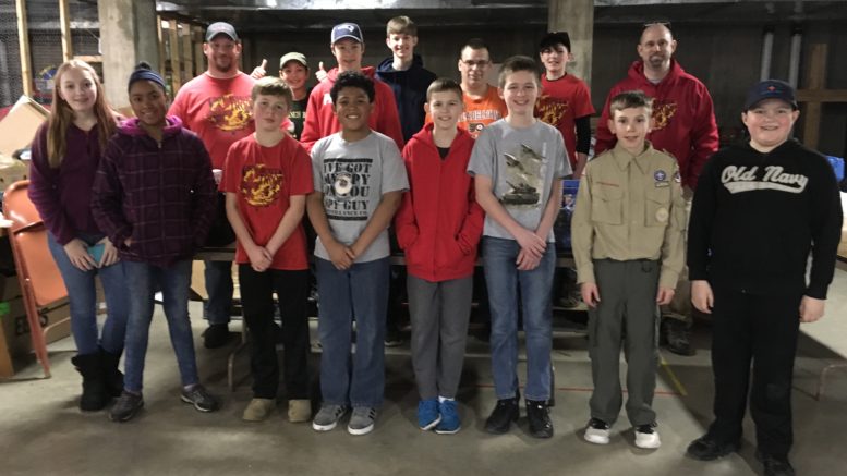 Local scout troop helps out the community