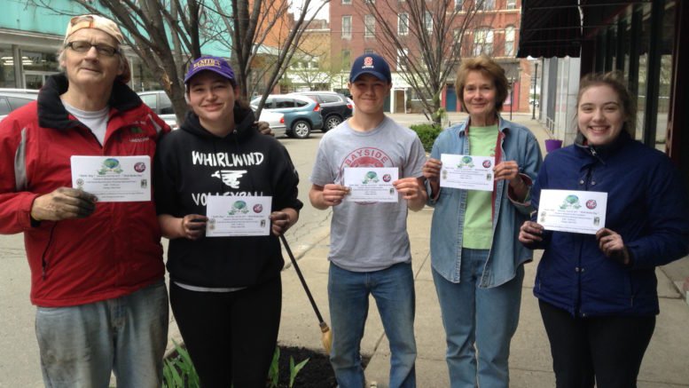 Earth Day beautification improvements on Lake Street