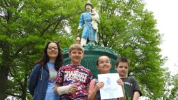 Local youth join Baker Fireman Fountain restoration effort