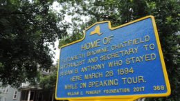 Historic marker dedicated on Owego’s Front Street spotlights suffrage anniversary