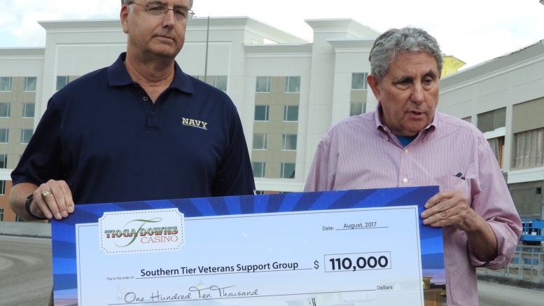 Tioga Downs donates to assist veterans