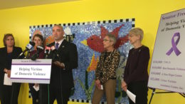 Senator Fred Akshar joins local organizations to announce funding for domestic violence services