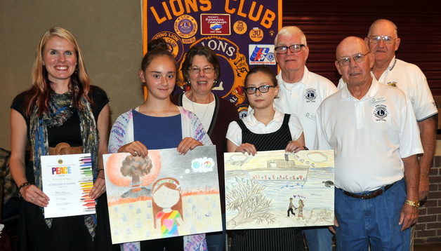 Apalachin Lions honor the 2017 Peace Poster winners      