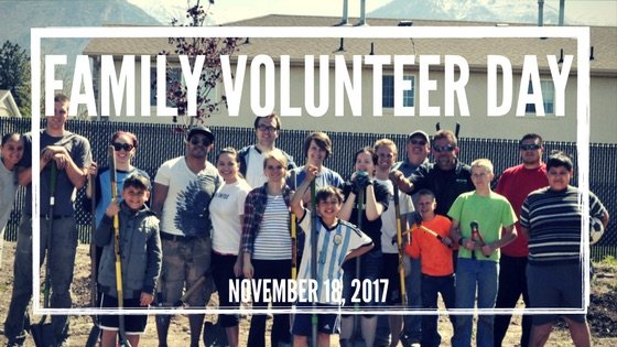 Family Volunteer Day is November 18 in Owego