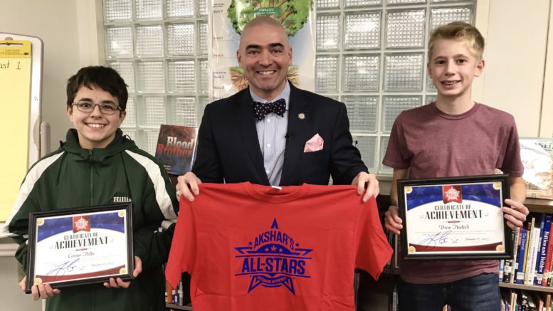 Senator Fred Akshar continues ‘Akshar's All-Stars’ student recognition program at schools in Tioga, Vestal and Oxford