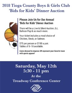 Boys and Girls Club to hold annual dinner auction