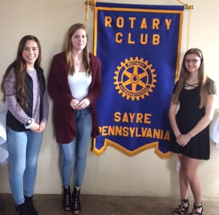 Sayre Rotary honors the Sayre High School winners of this year’s Rotary essay contest