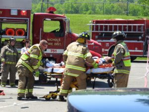 Tioga Center holds mock accident