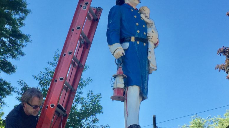 Work begins on Baker Fireman’s Fountain Restoration