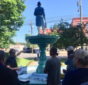 Work begins on Baker Fireman’s Fountain Restoration