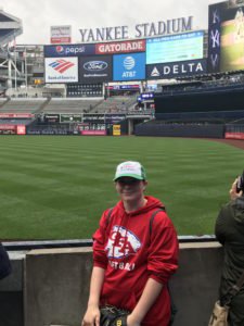 Local ball player shows off her skills at Yankee Stadium