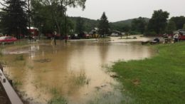 Flash flooding happening around Tioga County
