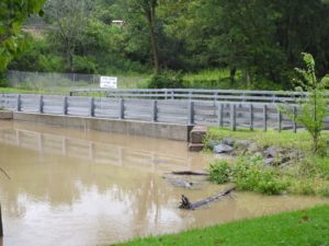 Flash flooding hits the area; officials keep an eye on things