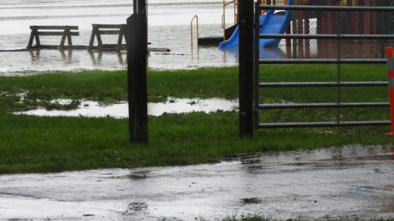 Flash flooding hits the area; officials keep an eye on things