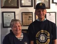 Wright-Edsall Post 1624 American Legion honored by a visit by John C. Wright and his wife, Carol