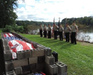 Flag burning ceremony held for Eagle Scout project 