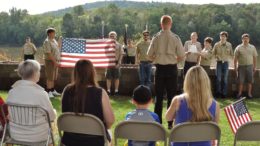 Flag burning ceremony held for Eagle Scout project 