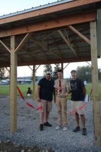 Ribbon cut for Eagle Scout project