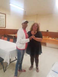 Gavel turned over at recent American Legion Auxiliary Meeting in Nichols
