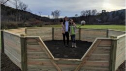 Scouts build gaga ball pit in Richford