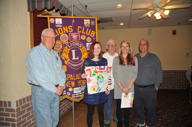 Apalachin Lions honor the 2018 Peace Poster contest winner