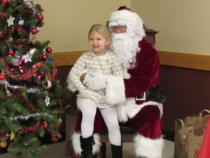 Santa arrives early for Breakfast in Candor