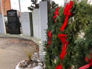 Time for wreaths at the graves of fallen heroes, veterans, and at cemetery entrances