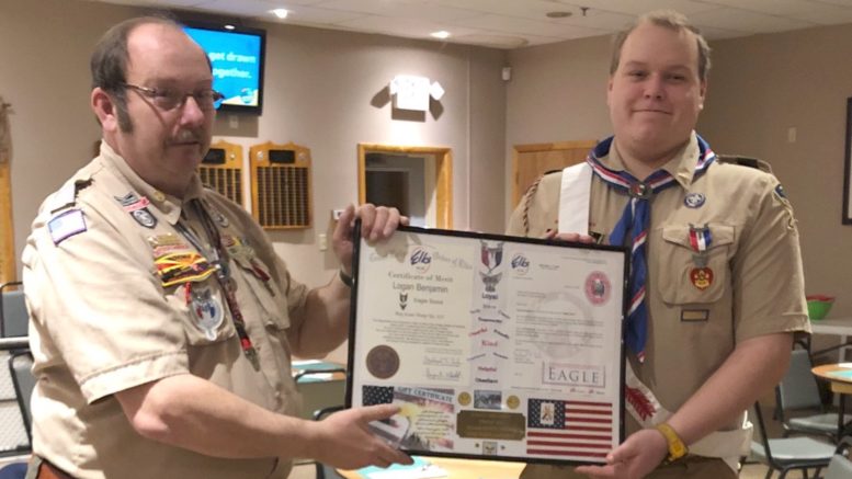 Vestal Elks hold Court of Honor ceremony for new Eagle Scout