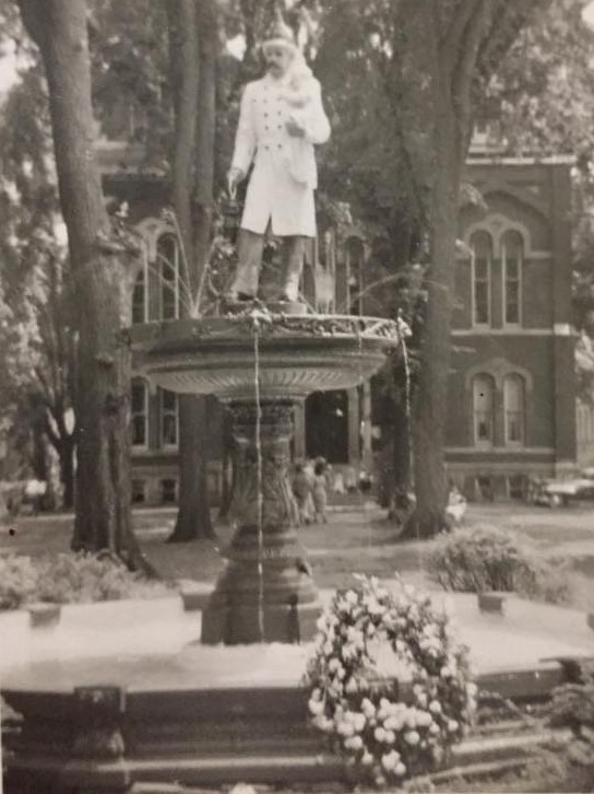 Baker Fireman’s Fountain restoration work to resume in April